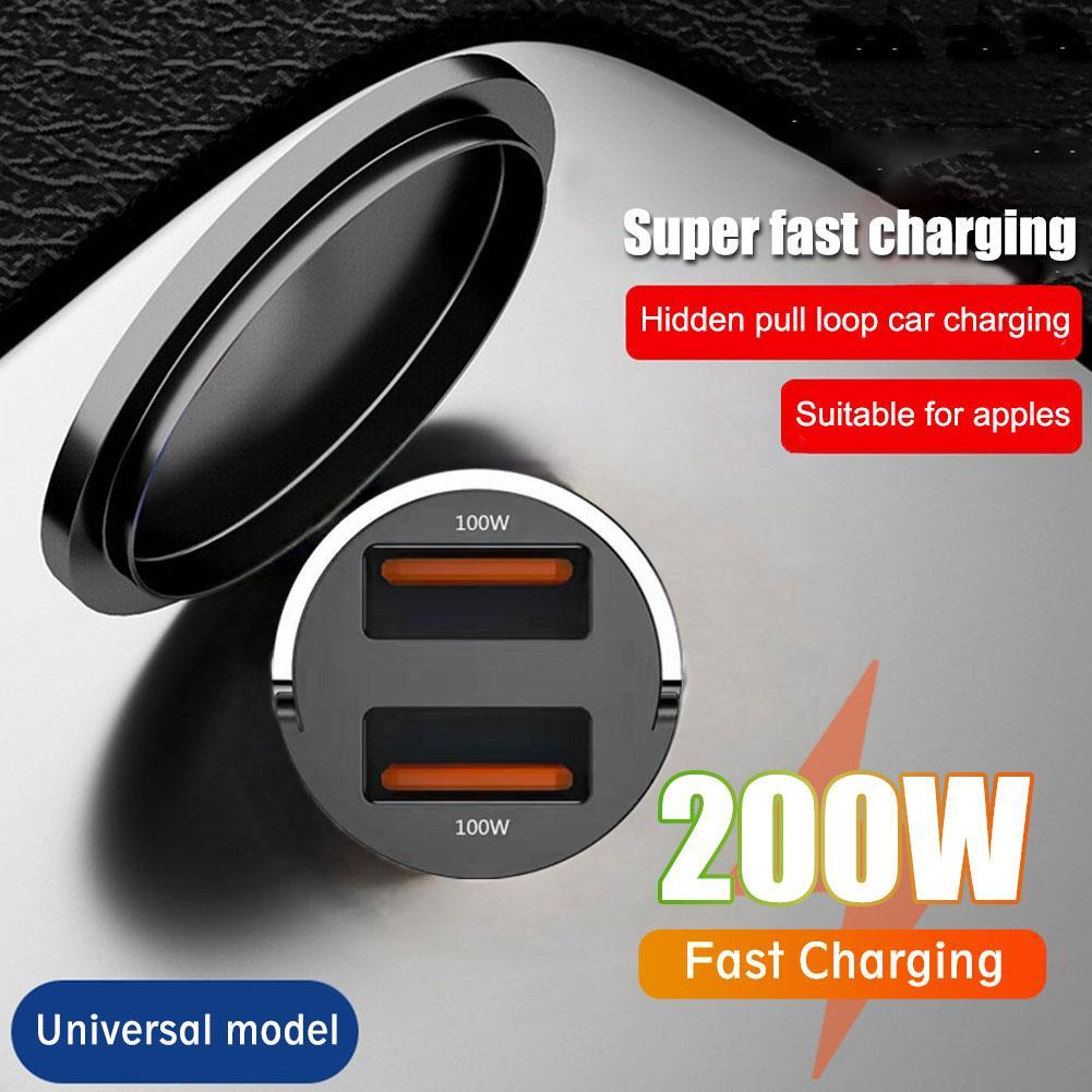100/200w Car Charger Lighter PD Fast Charging For IPhone QC3.0 Mini USB Type C Mini Car Phone Charger For Samsung
100/200w Car Charger Lighter PD Fast Charging For IPhone QC3.0 Mini USB Type C Mini Car Phone Charger For Samsung