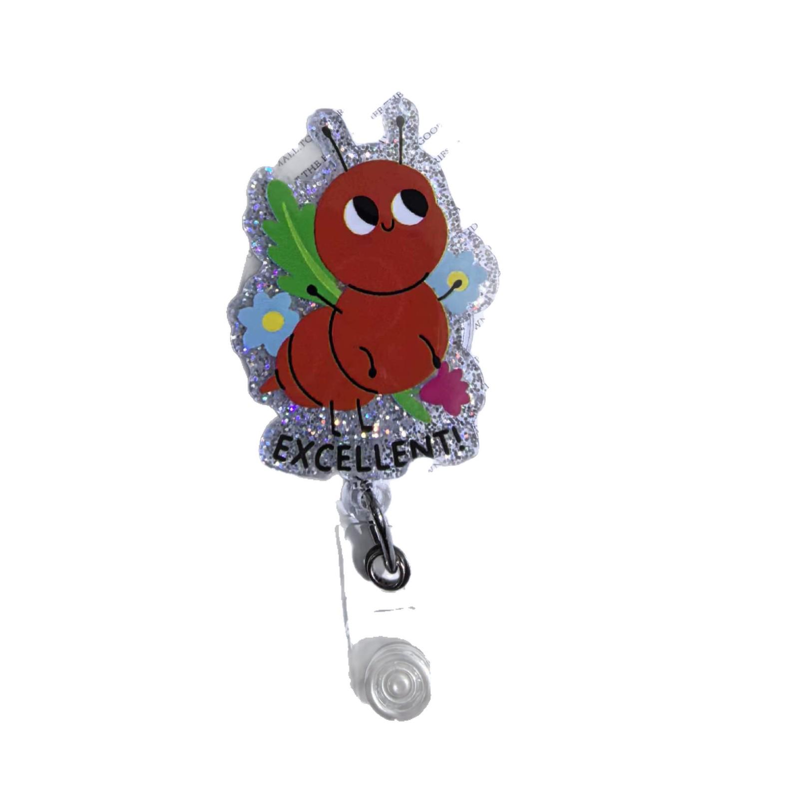 Adorable Cartoon Insect ID Badge Holder with Retractable Clip Sparkling Ant
Adorable Cartoon Insect ID Badge Holder with Retractable Clip Sparkling Ant