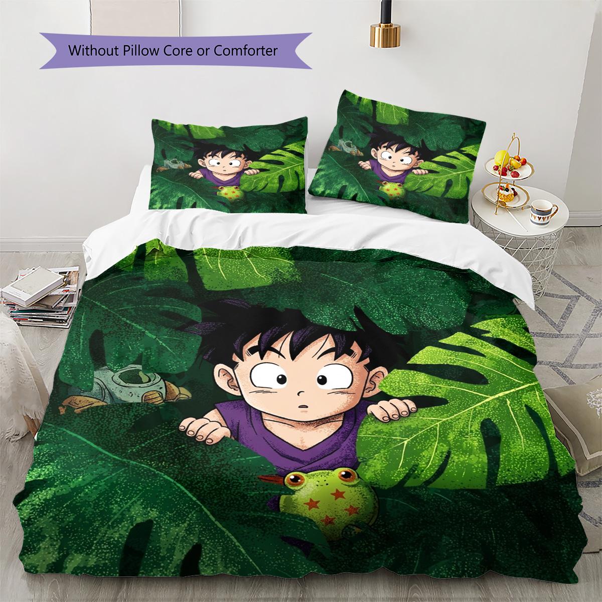 Dragon Ball Goku Pattern Bedding Quilt Set Quilt Cover Pillowcase Home Decoration Birthday Gift (1 * duvet cover + 2 * pillowcase, without core) 135x200cm
Dragon Ball Goku Pattern Bedding Quilt Set Quilt Cover Pillowcase Home Decoration Birthday Gift (1 * duvet cover + 2 * pillowcase, without core) 135x200cm