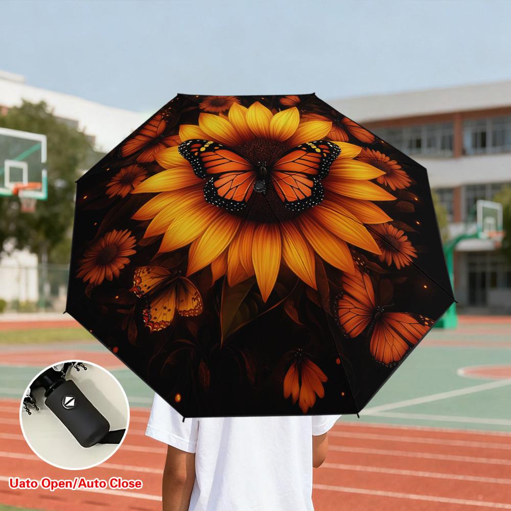 1pc Automatic Open/Close Umbrella with Sunflower & Design - Shielding, Thickened Reinforced Frame, Compact Lightweight Folding (as the picture,Iron&8K)
1pc Automatic Open/Close Umbrella with Sunflower & Design - Shielding, Thickened Reinforced Frame, Compact Lightweight Folding (as the picture,Iron&8K)