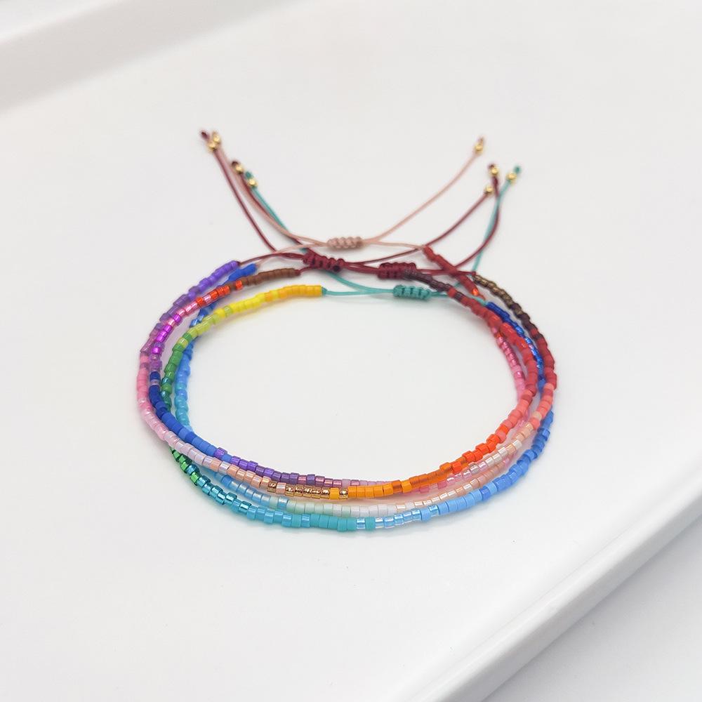 Miyuki Rice Beads Dopamine Gradient Bracelet - Delicate Braided Design for Women & Girls
Miyuki Rice Beads Dopamine Gradient Bracelet - Delicate Braided Design for Women & Girls