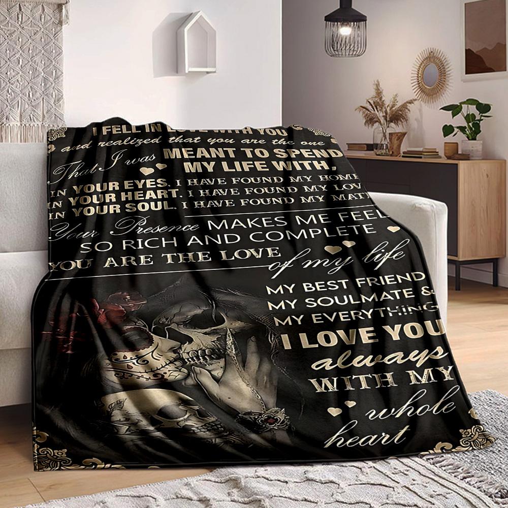 1pc Soulmate Poster Blanket - Perfect Gift for Birthdays, Christmas & Halloween- Soft, Warm & Versatile yy250909126 75x90cm
1pc Soulmate Poster Blanket - Perfect Gift for Birthdays, Christmas & Halloween- Soft, Warm & Versatile yy250909126 75x90cm