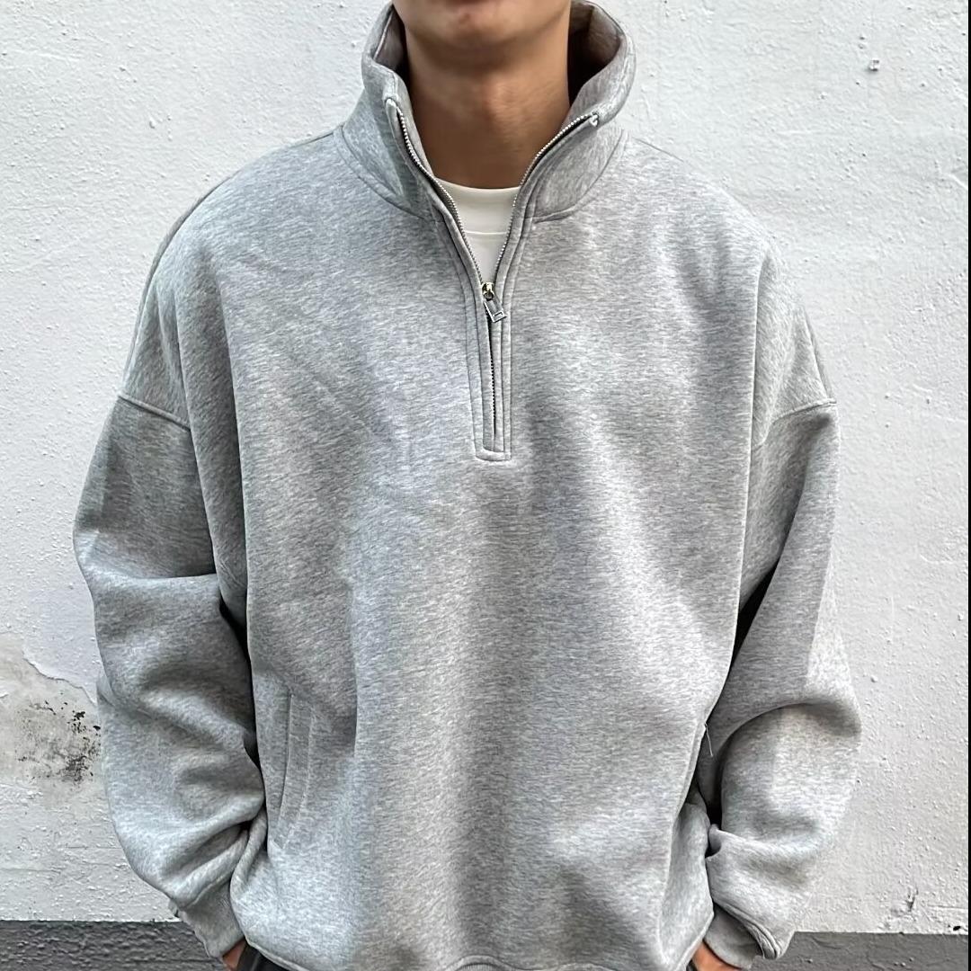 Men s Versatile Half-Zip Stand Collar Hoodie - Trendy, Heavyweight, Loose-Fit, American-Style for Spring/Autumn M серый
Men s Versatile Half-Zip Stand Collar Hoodie - Trendy, Heavyweight, Loose-Fit, American-Style for Spring/Autumn M серый