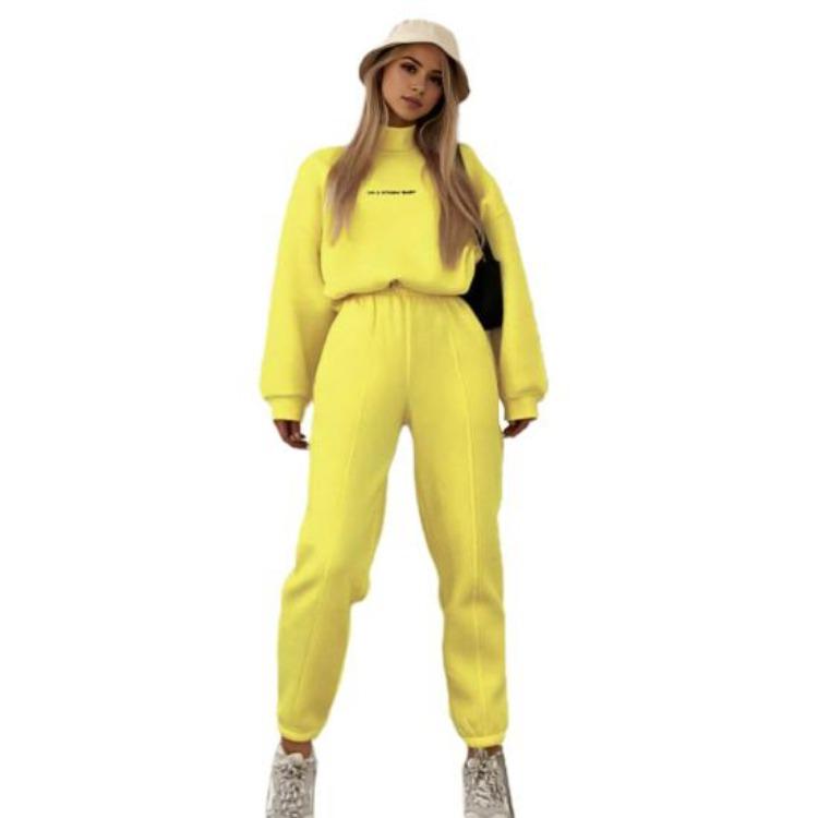 2 Pcs Set Women Sport Fitness Top and Pants Long Sleeve Stand Collar Sweatshirt with Elastic Cuff High Waist Stretchy Ankle Banded Trousers Drawstring S жёлтый
2 Pcs Set Women Sport Fitness Top and Pants Long Sleeve Stand Collar Sweatshirt with Elastic Cuff High Waist Stretchy Ankle Banded Trousers Drawstring S жёлтый