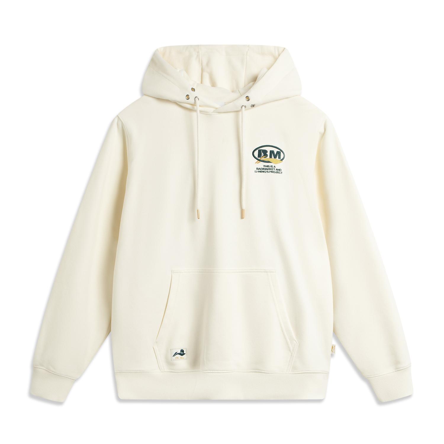 Li Ning X Badmarket Collaboration Sports Lifestyle Series Fashion Loose Versatile Hoodie With Logo Men hoodies Off-White AWDVE33-2 S
Li Ning X Badmarket Collaboration Sports Lifestyle Series Fashion Loose Versatile Hoodie With Logo Men hoodies Off-White AWDVE33-2 S