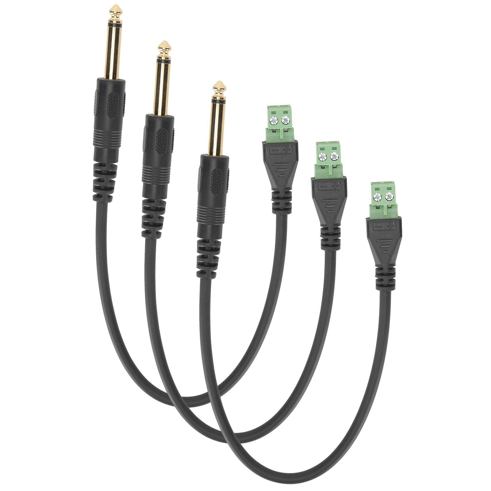 3pcs Welding Free Gold Plated 6.35mm Mono Channel Microphone Plug Audio Cable Adapter
3pcs Welding Free Gold Plated 6.35mm Mono Channel Microphone Plug Audio Cable Adapter