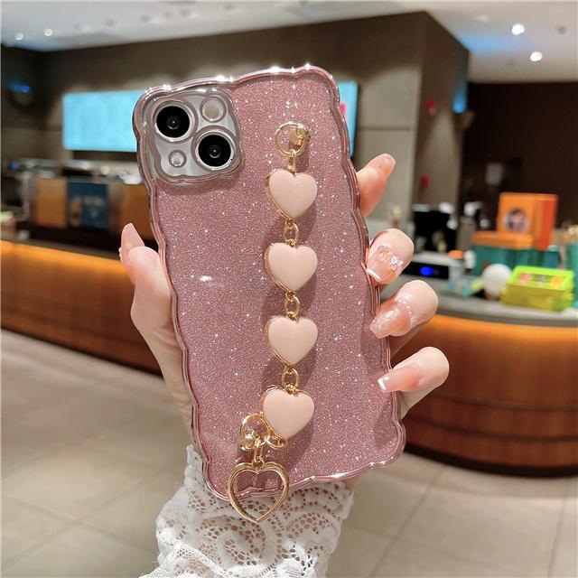 Роскошный модный браслет с сердечком и цепочкой, блестящий чехол для телефона iPhone 14 13 12 11 Pro X XR Xs Max SE2 3 7 8 Plus For iPhone 13
Роскошный модный браслет с сердечком и цепочкой, блестящий чехол для телефона iPhone 14 13 12 11 Pro X XR Xs Max SE2 3 7 8 Plus For iPhone 13