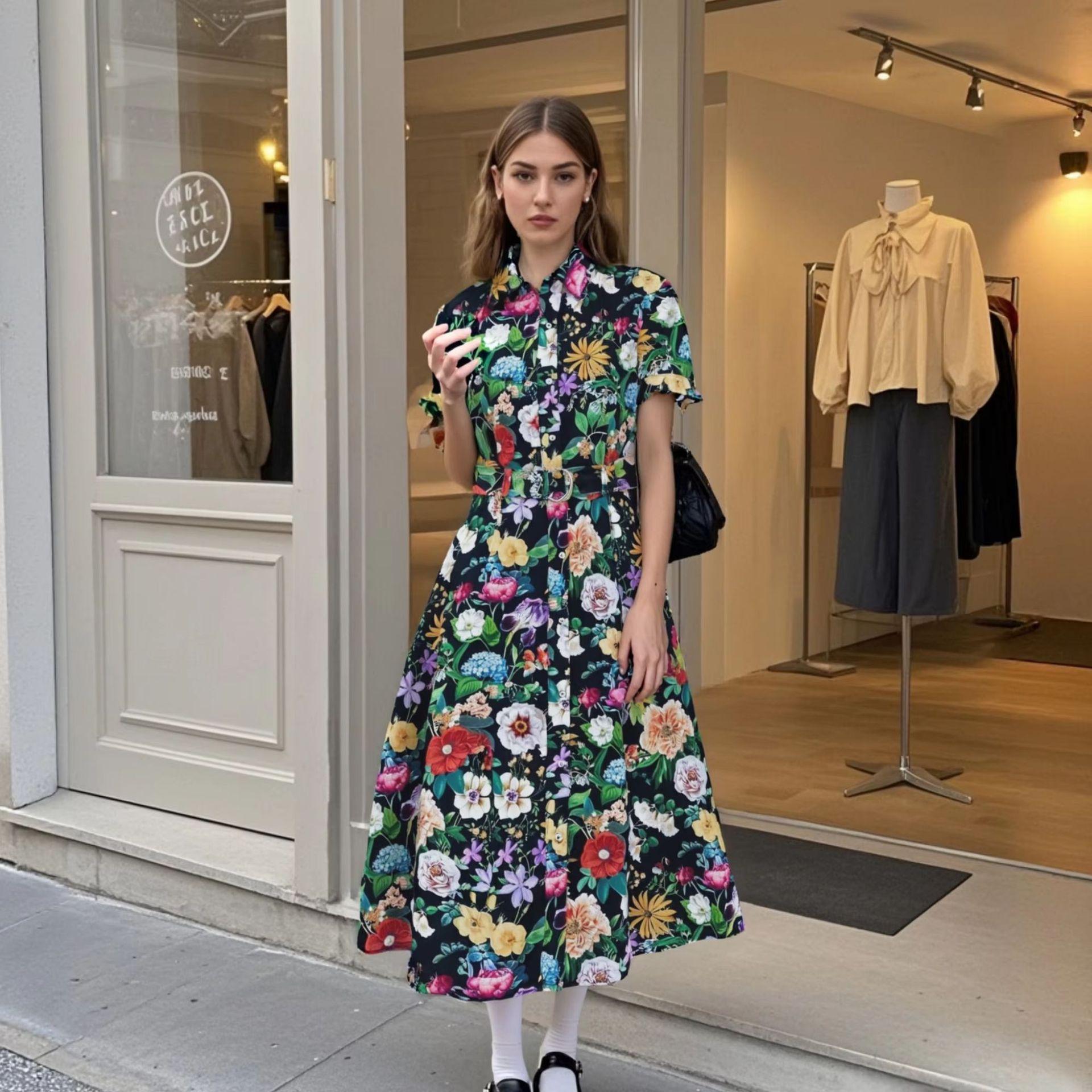 Cross-Border Source 2025 Spring/Summer Women s Slim Fit Waist-Cinching Belted Printed Dress M
Cross-Border Source 2025 Spring/Summer Women s Slim Fit Waist-Cinching Belted Printed Dress M
