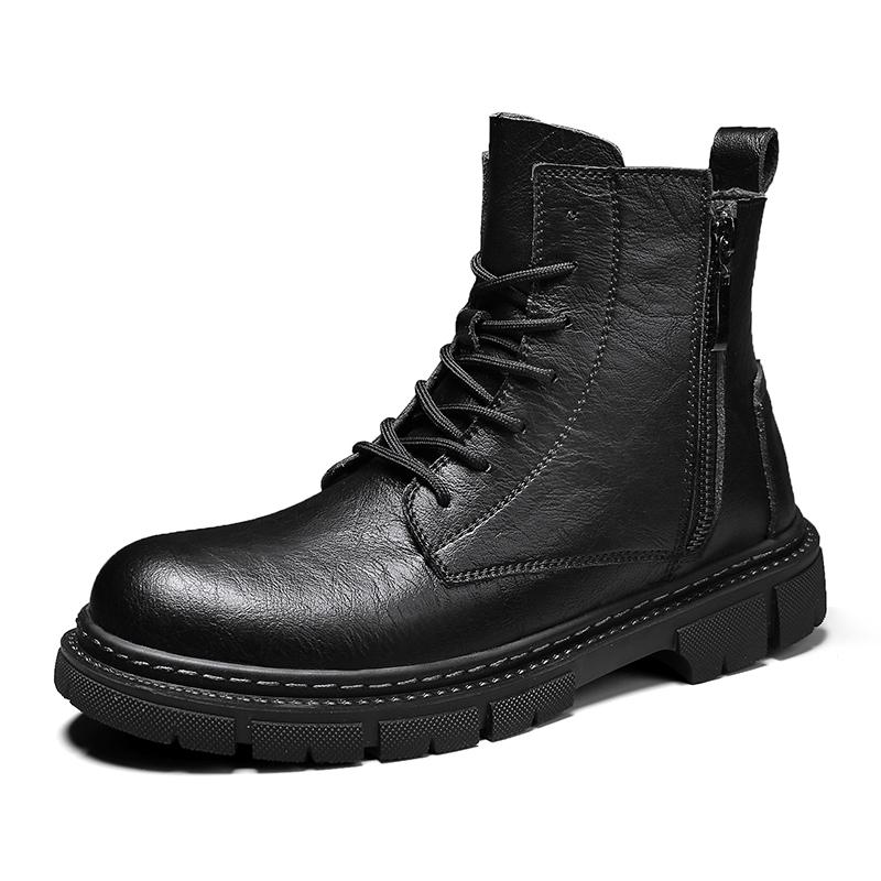 Fashion Golden Sapling British Style Men s Boots Classic Luxury Genuine Leather Black Winter Shoes for Men Lace-up Side ZIP Ankle Boots 38
Fashion Golden Sapling British Style Men s Boots Classic Luxury Genuine Leather Black Winter Shoes for Men Lace-up Side ZIP Ankle Boots 38