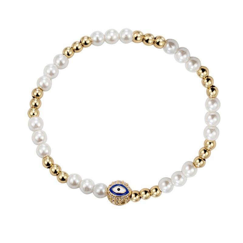 Hip-Hop Trend, Gold Beads, Blue Devil S Eye Bracelet, Male And Female Couples With The Same Retro High-End Bracelet.
Hip-Hop Trend, Gold Beads, Blue Devil S Eye Bracelet, Male And Female Couples With The Same Retro High-End Bracelet.