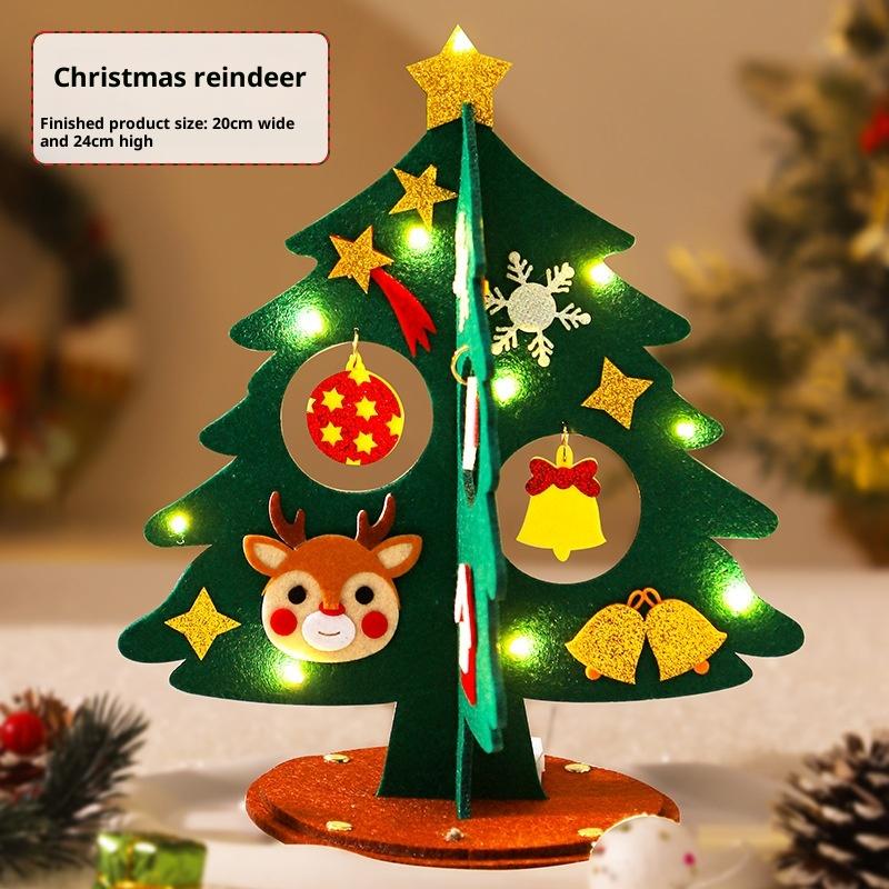 1SET Children DIY Felt Christmas Tree Toys Handmade Xmas Tree Crafts Material Desktop Decoration Navidad New Year Gifts for Kids
1SET Children DIY Felt Christmas Tree Toys Handmade Xmas Tree Crafts Material Desktop Decoration Navidad New Year Gifts for Kids