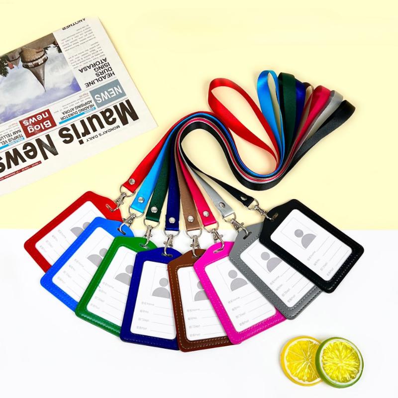 Premium PU Leather Card Holder Business Card Case Professional ID Badge Holder with Neck Strap Lanyard Office Supplies for Work
Premium PU Leather Card Holder Business Card Case Professional ID Badge Holder with Neck Strap Lanyard Office Supplies for Work