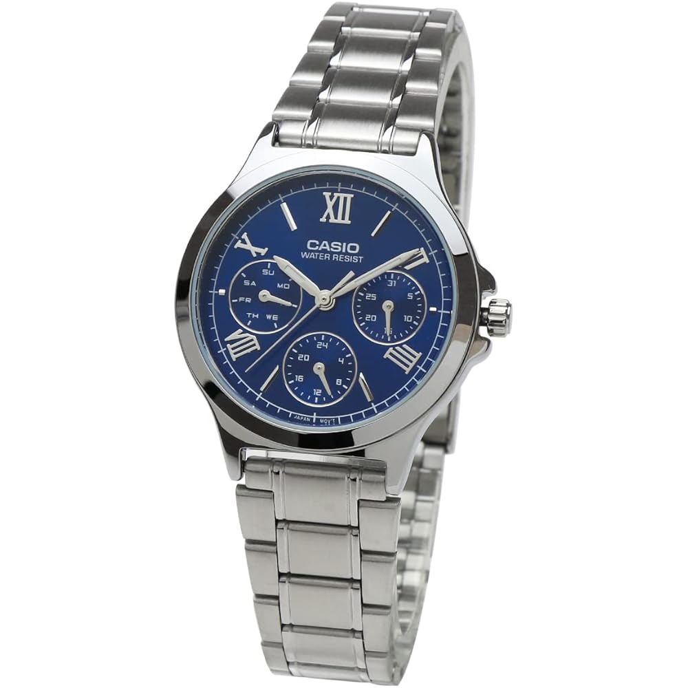 Casio Women s Standard Analog Calendar Watch LTP-V300D-2A2 Metal Bracelet Navy Blue
Casio Women s Standard Analog Calendar Watch LTP-V300D-2A2 Metal Bracelet Navy Blue