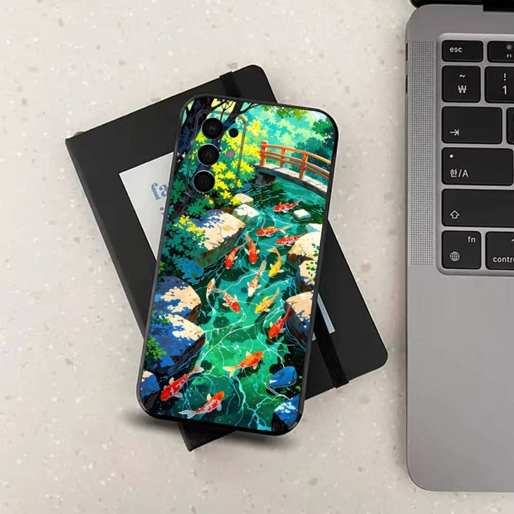 Painting Lotus leaf Fish For Samsung Galaxy A53,31,52,72,41,Note,J7,8,9,5G,22,73,32,71, Soft Black Silicone Case SamsungA52
Painting Lotus leaf Fish For Samsung Galaxy A53,31,52,72,41,Note,J7,8,9,5G,22,73,32,71, Soft Black Silicone Case SamsungA52
