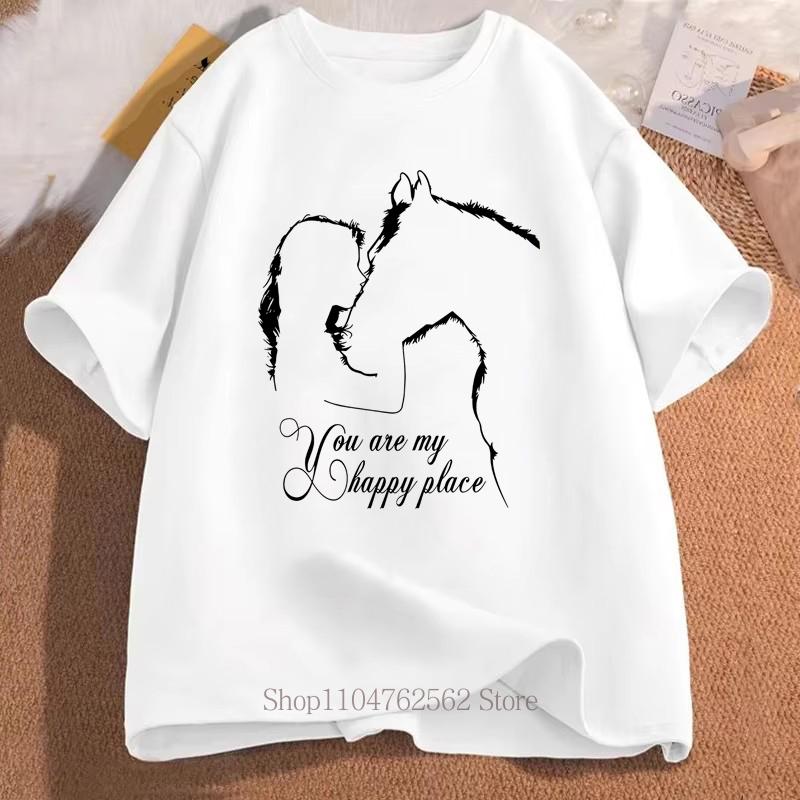 Girls and Horse Graphic Print Tshirts Summer Women Clothing Casual Fashion Funny Oversized ONeck Short Sleeve Tops Tshirts S
Girls and Horse Graphic Print Tshirts Summer Women Clothing Casual Fashion Funny Oversized ONeck Short Sleeve Tops Tshirts S