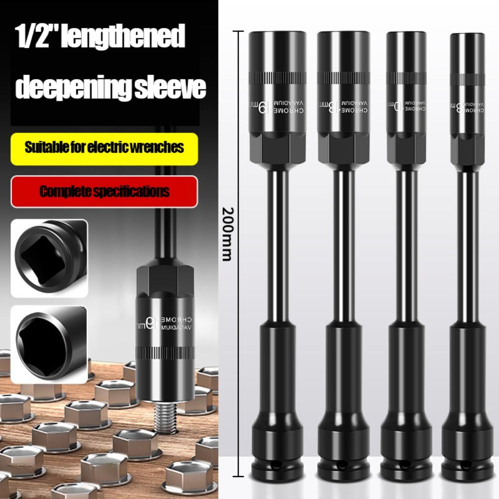 8-19mm Electric Wrench Socket Hexagon Extension Sleeve Pneumatic Impact Socket Machine 14*200mm
8-19mm Electric Wrench Socket Hexagon Extension Sleeve Pneumatic Impact Socket Machine 14*200mm