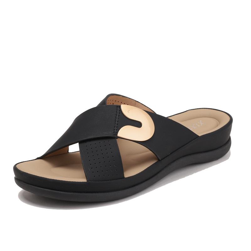 One word with casual slope heel women s shoes, new stepping on shit soft sole mother sandals women s outer slippers 36
One word with casual slope heel women s shoes, new stepping on shit soft sole mother sandals women s outer slippers 36