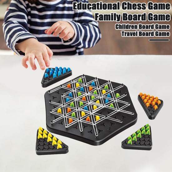 Rubber Band Triangle Board Game Geometry Learning Focus Logic Training Parent-child Interactive Educational Chess Pegboard Strategy Game Toy
Rubber Band Triangle Board Game Geometry Learning Focus Logic Training Parent-child Interactive Educational Chess Pegboard Strategy Game Toy