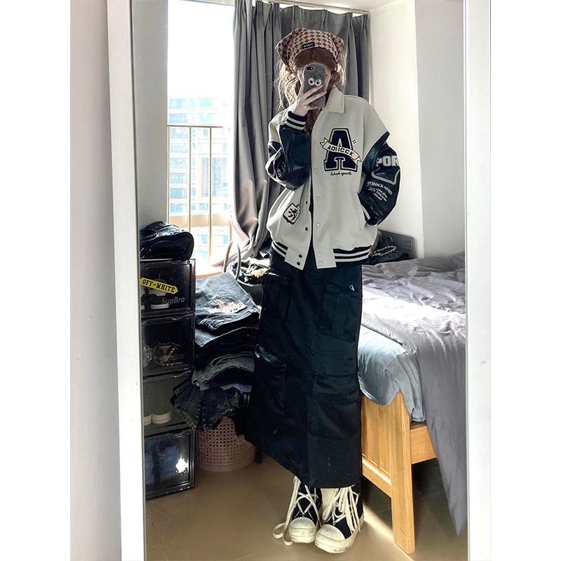 Women s Spring Retro Embroidered Baseball Jacket - Loose, Heavyweight, Versatile BF Style. L
Women s Spring Retro Embroidered Baseball Jacket - Loose, Heavyweight, Versatile BF Style. L