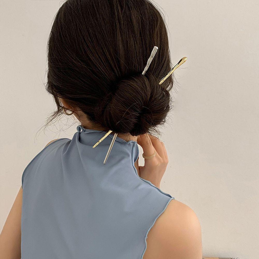 Simple Bridal Metal Temperament Korean Hanfu Hairpins Hair Clip Chinese Hair Fork Women Hair Sticks
Simple Bridal Metal Temperament Korean Hanfu Hairpins Hair Clip Chinese Hair Fork Women Hair Sticks