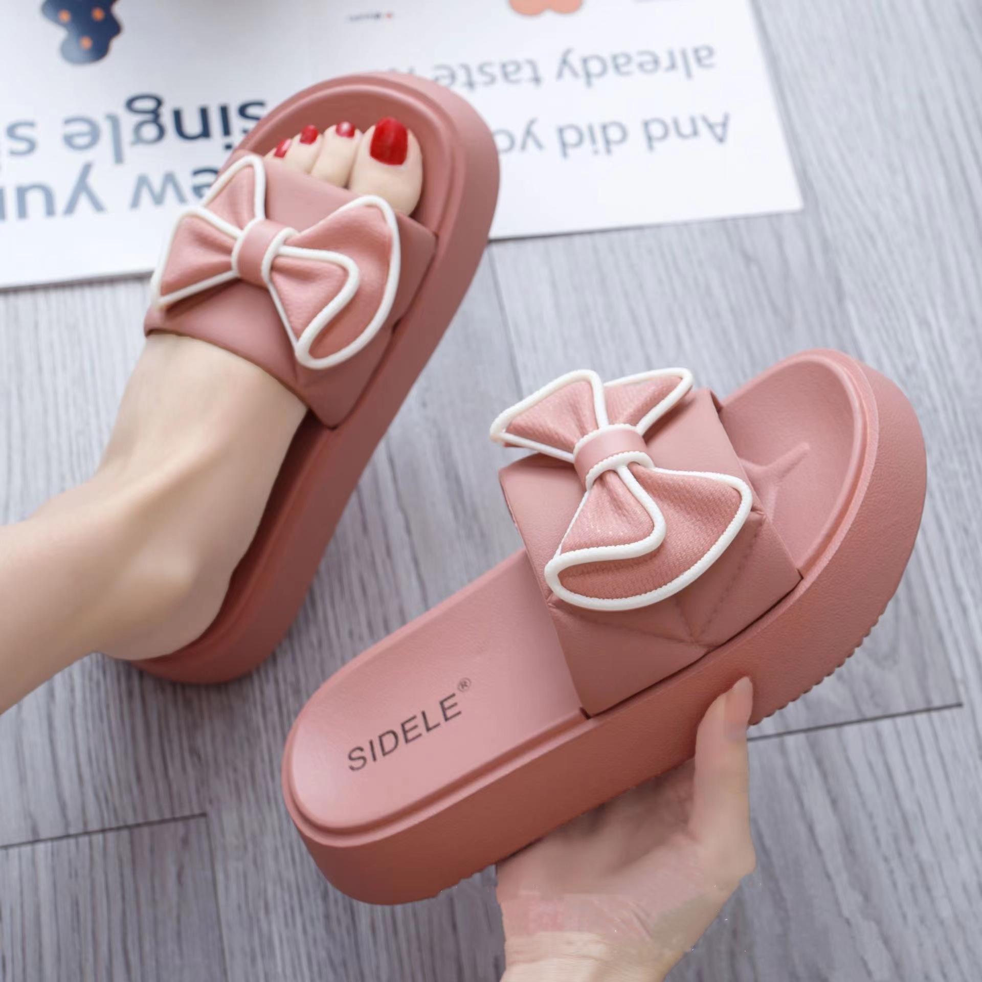Spring Women s PVC Thick Sole Bow Beach Sandals Outdoor Slides Slippers for Women & Ladies Fashion Wholesale 36-40
Spring Women s PVC Thick Sole Bow Beach Sandals Outdoor Slides Slippers for Women & Ladies Fashion Wholesale 36-40