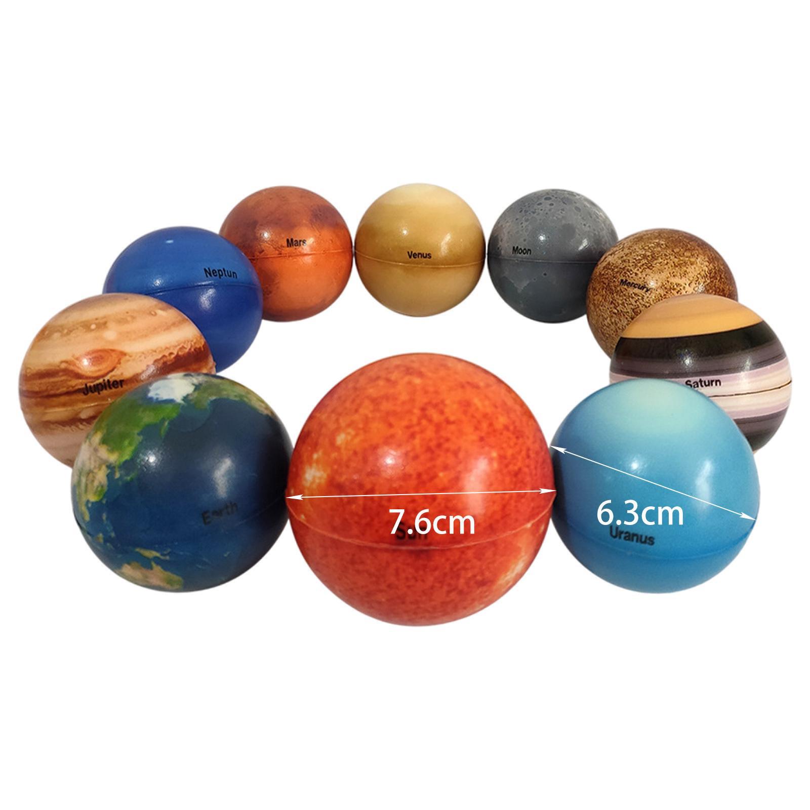 10pcs Solar System Planet Sponge Solid Soft Balls Stress Relieving Puzzle Toys Science & Education Safety Ideal Elastic PU Ball
10pcs Solar System Planet Sponge Solid Soft Balls Stress Relieving Puzzle Toys Science & Education Safety Ideal Elastic PU Ball