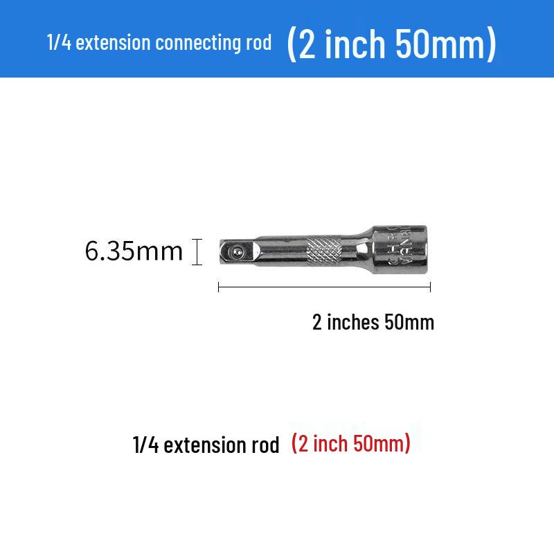 Socket Wrench Extension Set: 1/2 Large, 3/8 Medium, 1/4 Small, and Short Adapter
Socket Wrench Extension Set: 1/2 Large, 3/8 Medium, 1/4 Small, and Short Adapter