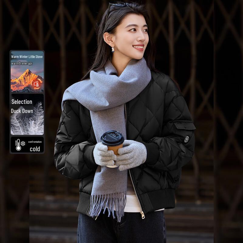 Bailuyu Women s Baseball Collar Quilted Duck Down Jacket M
Bailuyu Women s Baseball Collar Quilted Duck Down Jacket M