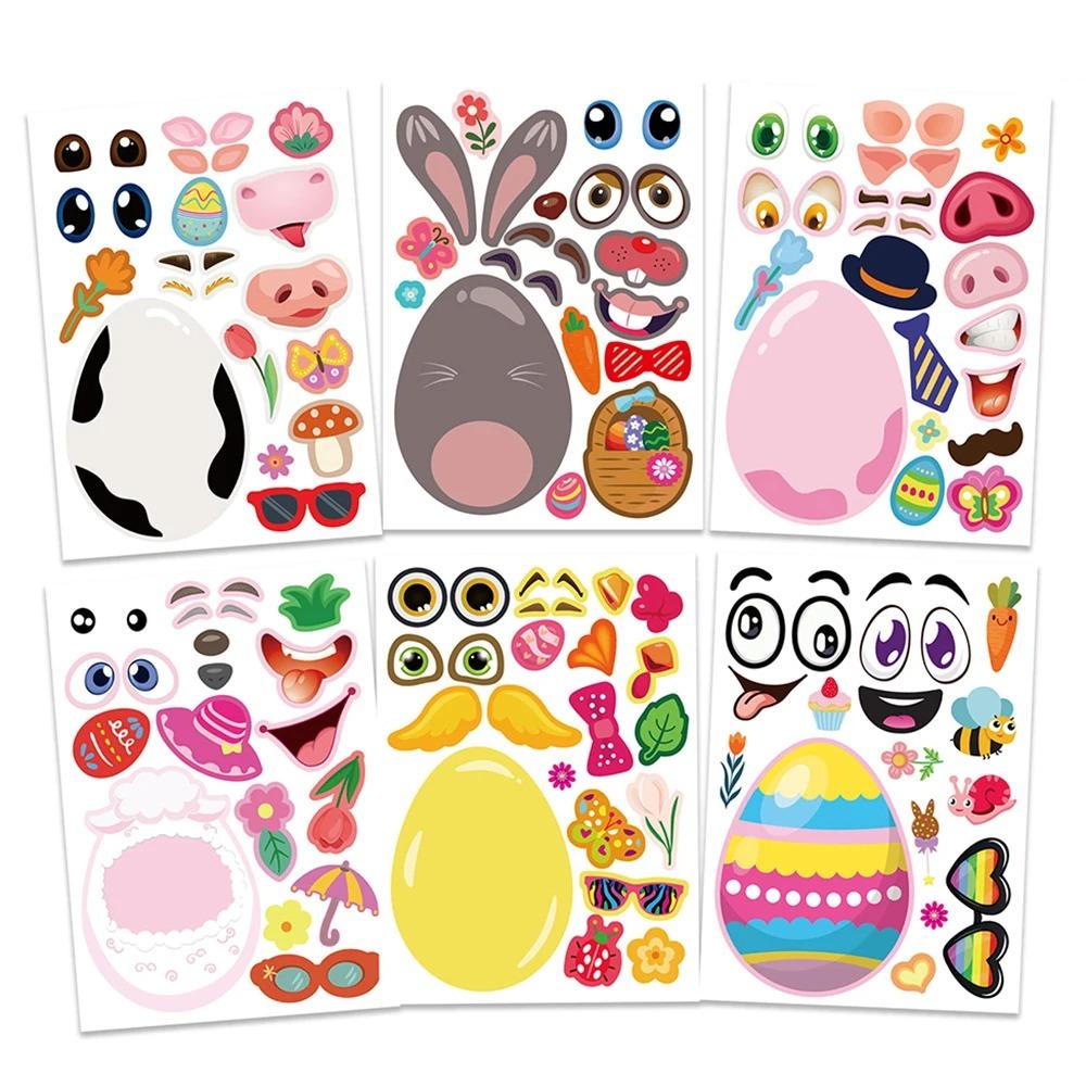 12 Sheets Cartoon Animals Easter Eggs Stickers Game Rabbit Easter Egg DIY Jigsaw Toy DIY Toys
12 Sheets Cartoon Animals Easter Eggs Stickers Game Rabbit Easter Egg DIY Jigsaw Toy DIY Toys