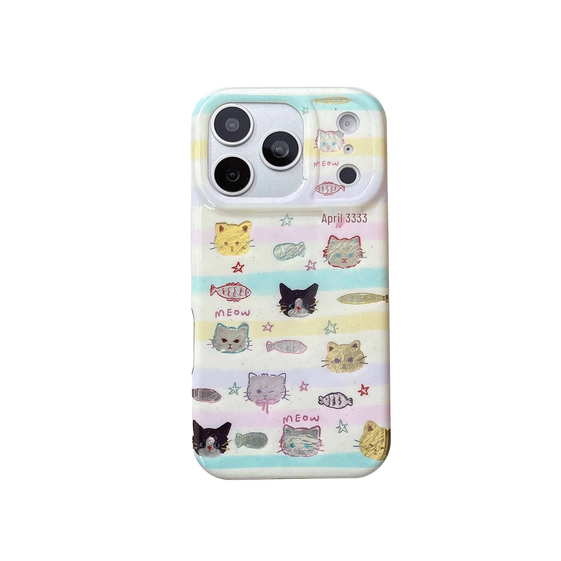 Stylish Colorful Stripes Fish & Cat iPhone 16/15/17 Pro Max Case for Girls iPhone 16 Pro
Stylish Colorful Stripes Fish & Cat iPhone 16/15/17 Pro Max Case for Girls iPhone 16 Pro
