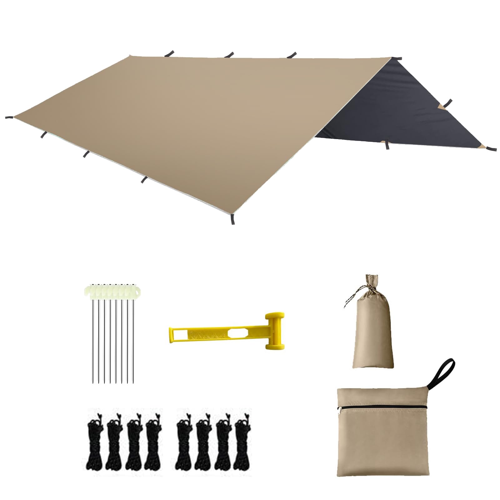 AVIDRA Waterproof Camping Heat UV 5000mm Water Pressure 210D High Density 19 Waterproof Storage UV Sports Outdoor Tarp, Tent, Tarp, Sunshade, бежевий
AVIDRA Waterproof Camping Heat UV 5000mm Water Pressure 210D High Density 19 Waterproof Storage UV Sports Outdoor Tarp, Tent, Tarp, Sunshade, бежевий