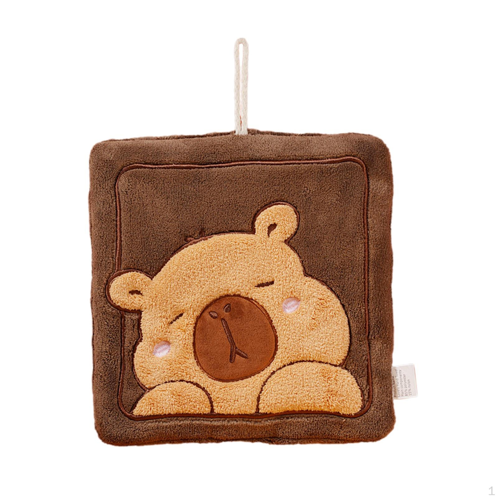 Подвесное полотенце для рук, тряпка для посуды, носовой платок с рисунком капибары, с петлей, быстросохнущее, декоративное кофейный
Подвесное полотенце для рук, тряпка для посуды, носовой платок с рисунком капибары, с петлей, быстросохнущее, декоративное кофейный