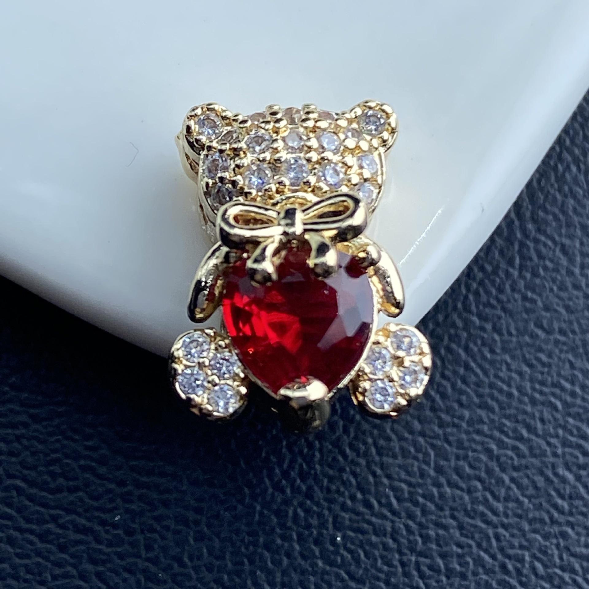 Colorful Zircon Cartoon Bear DIY Jewelry Handmade Crystal Beads: Spacer Beads & Pendants Accessories.
Colorful Zircon Cartoon Bear DIY Jewelry Handmade Crystal Beads: Spacer Beads & Pendants Accessories.