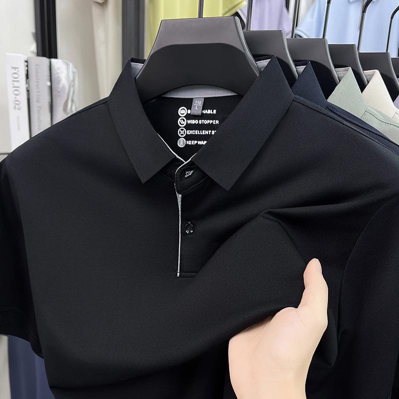 Men s Short-Sleeve Solid Polo Shirt - Summer Casual Lapel Top L (recommended for 120-130)
Men s Short-Sleeve Solid Polo Shirt - Summer Casual Lapel Top L (recommended for 120-130)