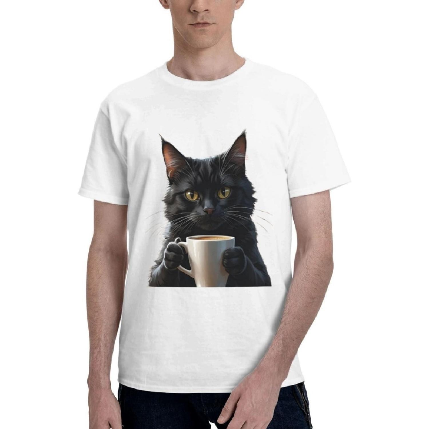 Coffee Cat Short Sleeve T-Shirt Merchandise Classic Fit Crew Neck Man(1) XXXXXL білий
Coffee Cat Short Sleeve T-Shirt Merchandise Classic Fit Crew Neck Man(1) XXXXXL білий