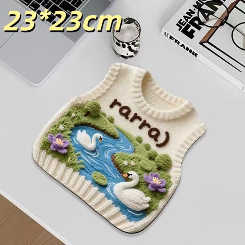 MEW 1Pcs Desk Anti-Slip Sweater Mouse Mat Simulated Printing Knitted Sweater Mouse Pad Cute Cartoon Keyboard Mice Mat
MEW 1Pcs Desk Anti-Slip Sweater Mouse Mat Simulated Printing Knitted Sweater Mouse Pad Cute Cartoon Keyboard Mice Mat
