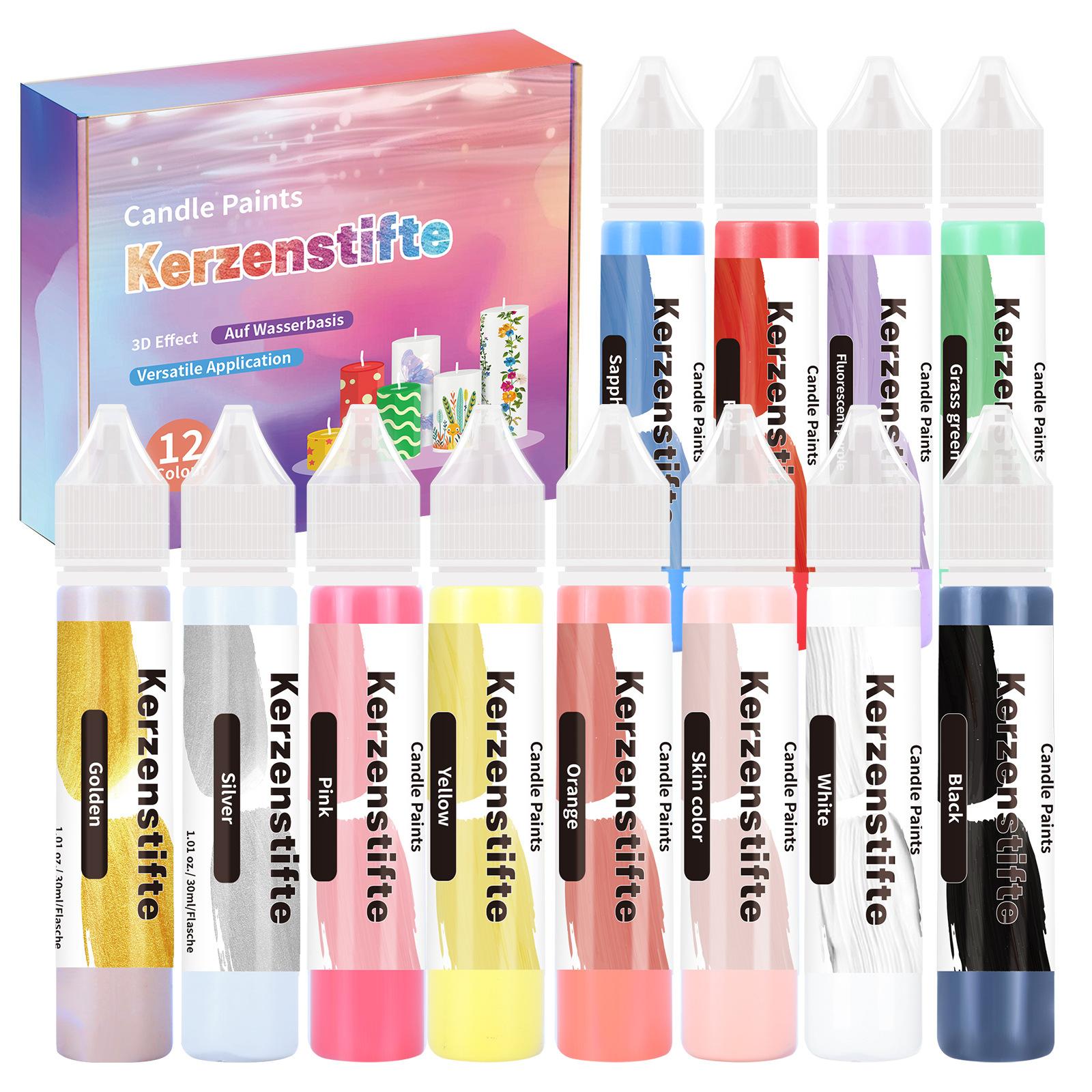 12-color Non-baking Candle Pen Pigment Gift Box Set Children s Handmade DIY Candle Painting Clothing Textiles
12-color Non-baking Candle Pen Pigment Gift Box Set Children s Handmade DIY Candle Painting Clothing Textiles