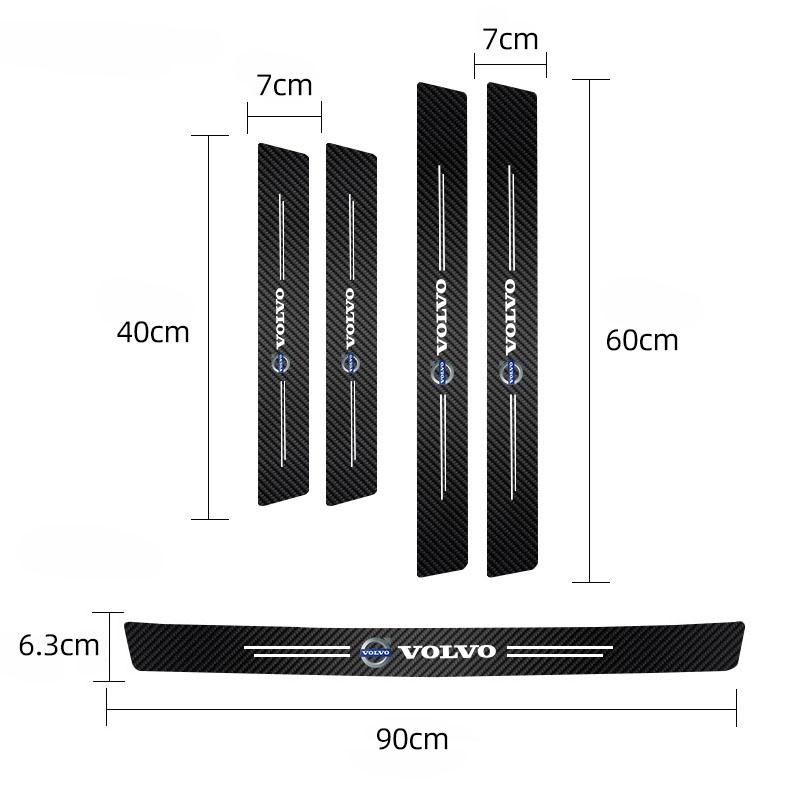 Car Door Sill Scuff Plate Decor Carbon Fiber Stickers For Volvo S90 V90 V60 V40 XC90 S60 XC60 V70 XC40 S80 T6 EX90 EM90
Car Door Sill Scuff Plate Decor Carbon Fiber Stickers For Volvo S90 V90 V60 V40 XC90 S60 XC60 V70 XC40 S80 T6 EX90 EM90