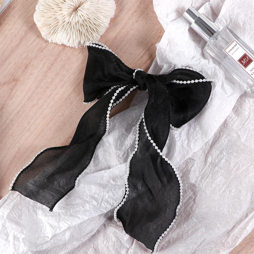 Korean Elegant Silk Yarn Pearl Women Side Hair Clip Bow Hairpin Hair Accessories Barrette чёрный
Korean Elegant Silk Yarn Pearl Women Side Hair Clip Bow Hairpin Hair Accessories Barrette чёрный