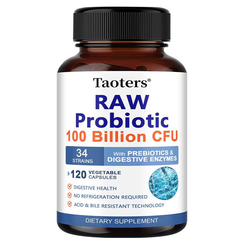 Taoters Probiotic Digestive Enzymes Helps Reduce Bloating and Constipation 120 Capsules 120 capsules
Taoters Probiotic Digestive Enzymes Helps Reduce Bloating and Constipation 120 Capsules 120 capsules