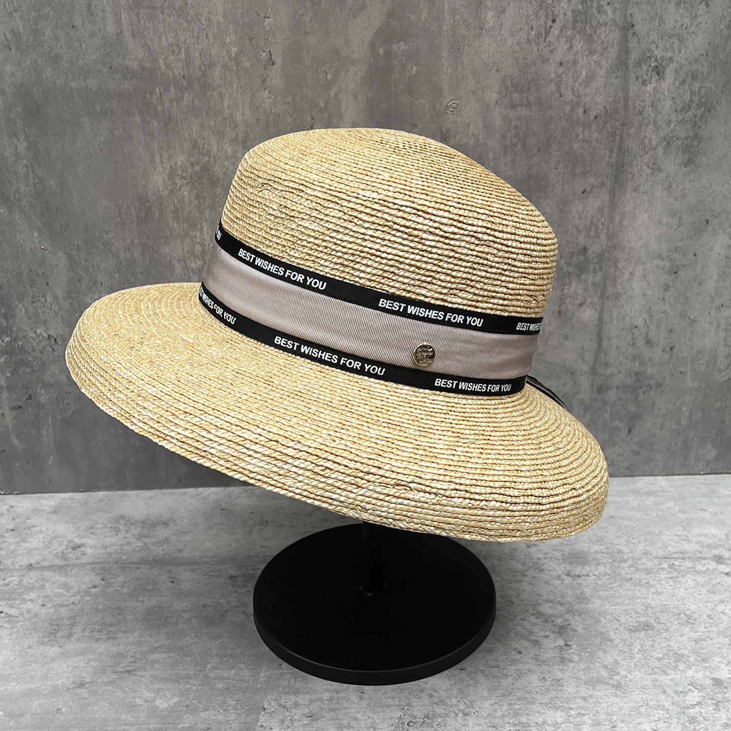 Elegant Wide Brim Sun Hat - Women s Summer Wheat Straw Pot Hat with Ribbon Trim for Beach and Holiday Sun Protection M (56-58cm)
Elegant Wide Brim Sun Hat - Women s Summer Wheat Straw Pot Hat with Ribbon Trim for Beach and Holiday Sun Protection M (56-58cm)