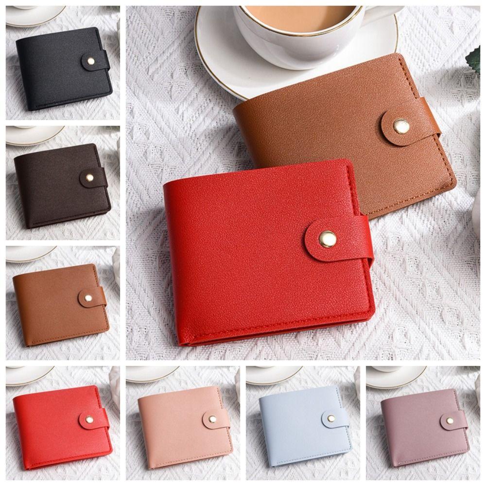 Solid Color Leather Short Wallet ID Credit Card Card Holder Elegant Female Coin Purse Shopping
Solid Color Leather Short Wallet ID Credit Card Card Holder Elegant Female Coin Purse Shopping