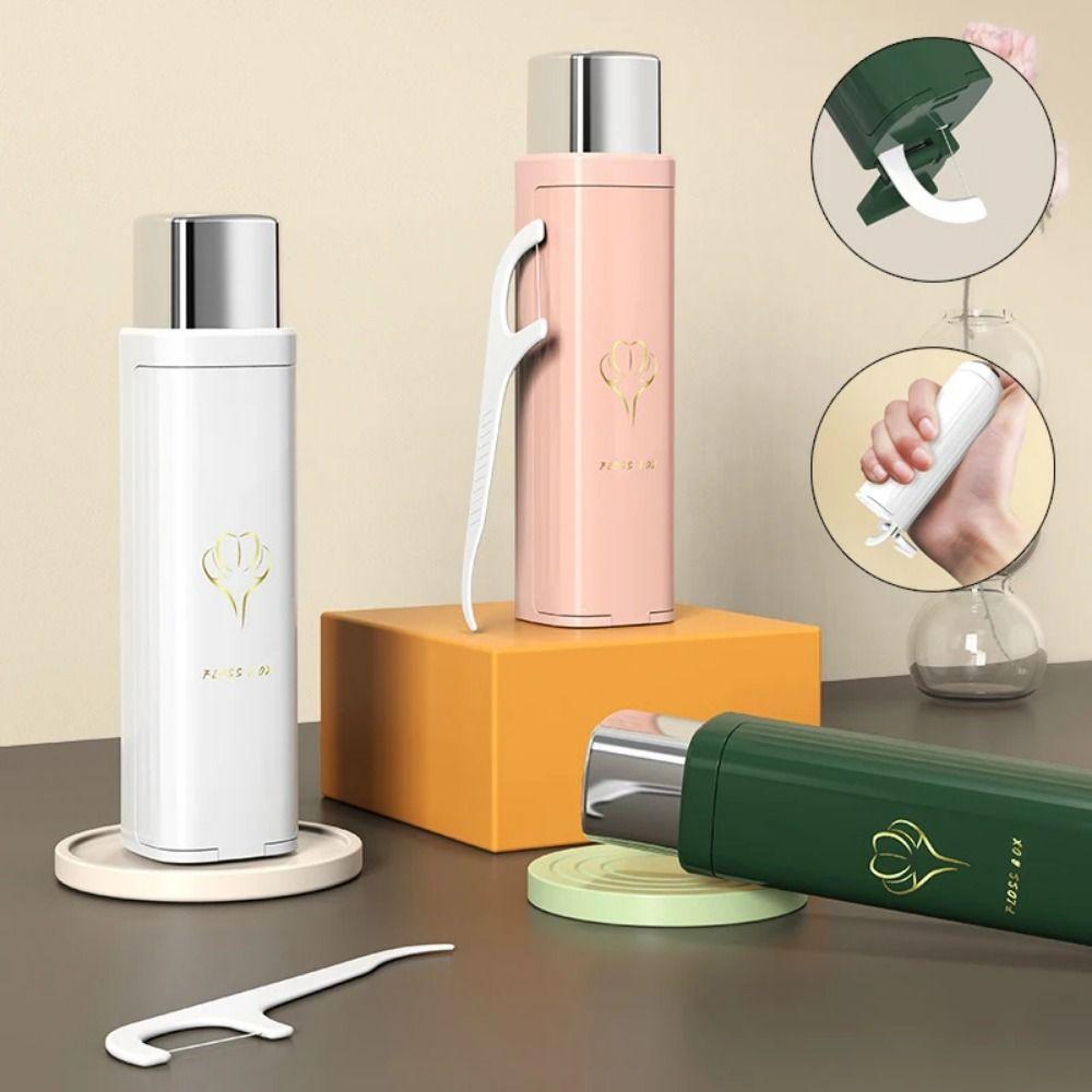 Automatic Automatic Dental Floss Case Portable Mini Flosses Dispenser Men & Women White
Automatic Automatic Dental Floss Case Portable Mini Flosses Dispenser Men & Women White