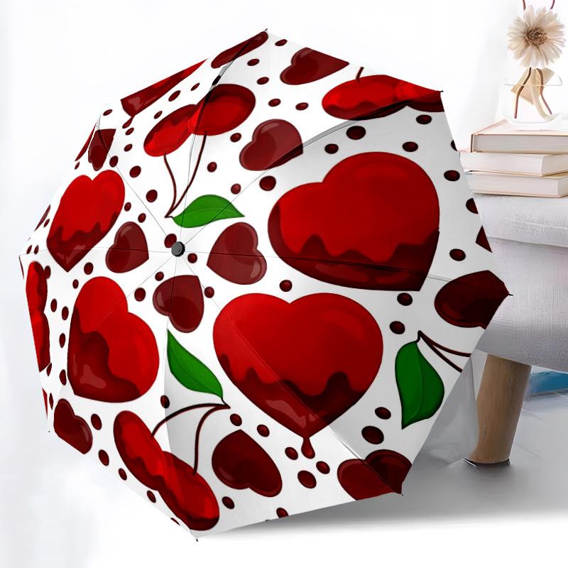 1pc Cherries Hearts Automatic Open/Close Umbrella - Compact Travel Umbrella, Gift for Birthday, Holiday yy260106038
1pc Cherries Hearts Automatic Open/Close Umbrella - Compact Travel Umbrella, Gift for Birthday, Holiday yy260106038