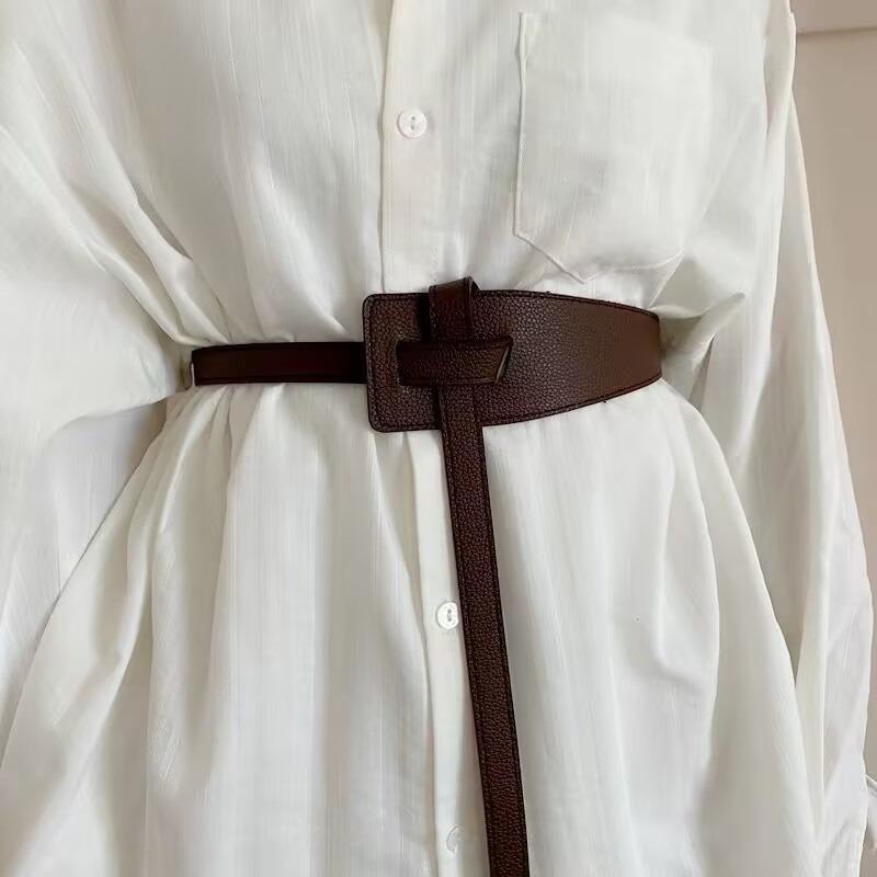 Popular Fashion Knotted Decorative Waist Seal, Coat with Dress Sweater Versatile Waist Wide Belt with Waist
Popular Fashion Knotted Decorative Waist Seal, Coat with Dress Sweater Versatile Waist Wide Belt with Waist