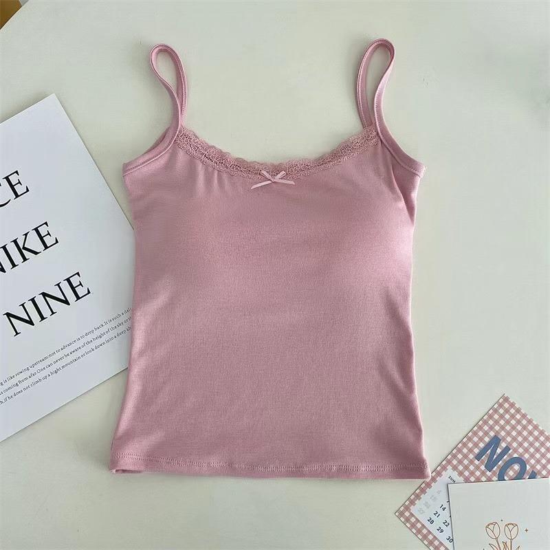 Girls Cute Padded Bra Tank Top Women Lace Casual Strap Top Vest Female Camisole With Removable Built In Bra Clothing розовый
Girls Cute Padded Bra Tank Top Women Lace Casual Strap Top Vest Female Camisole With Removable Built In Bra Clothing розовый