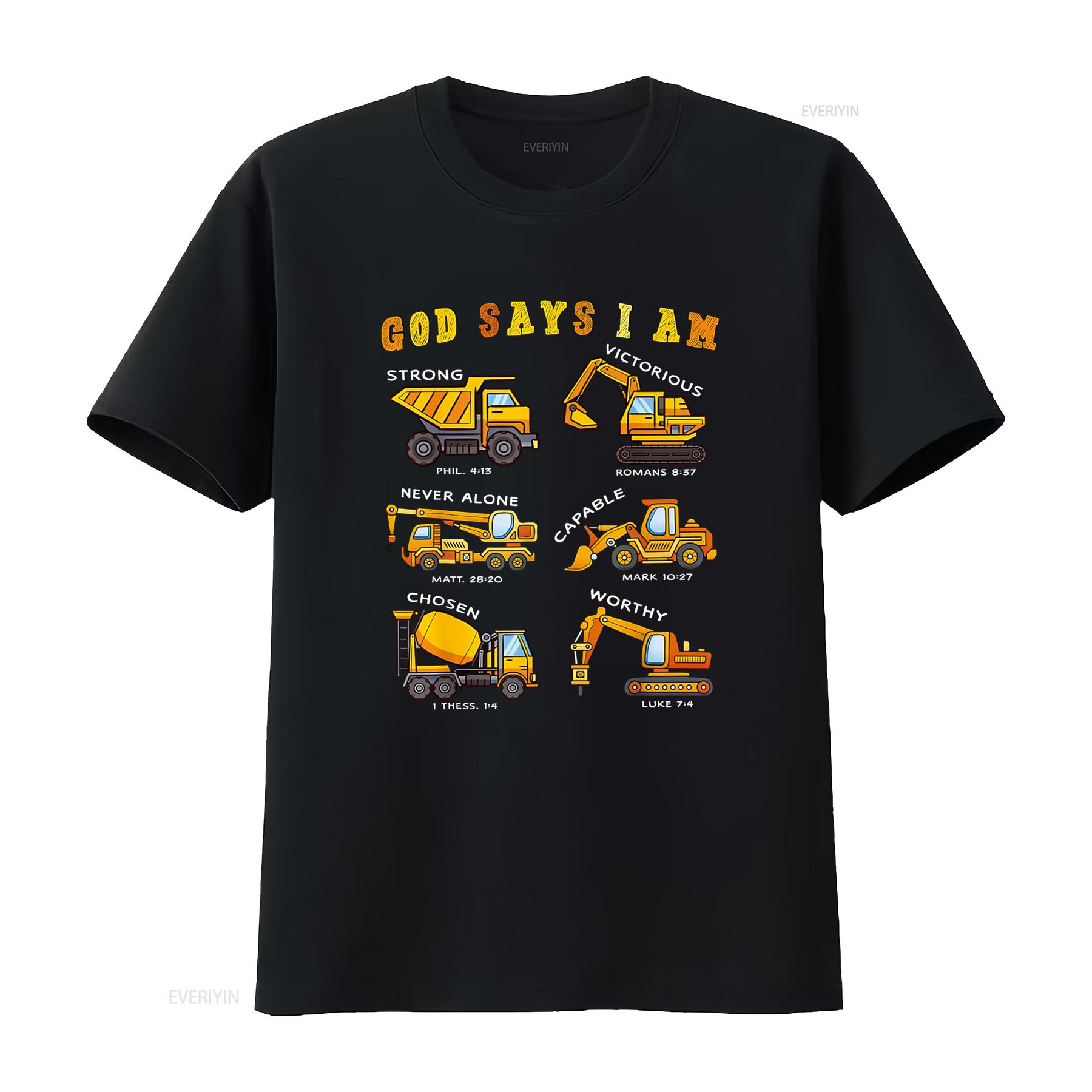 Toddler Kids God Says I Am Construction Bible Verse Truck T Shirt vintage Washed graphic streetwear Soft Versatile Comfortable 4XL
Toddler Kids God Says I Am Construction Bible Verse Truck T Shirt vintage Washed graphic streetwear Soft Versatile Comfortable 4XL