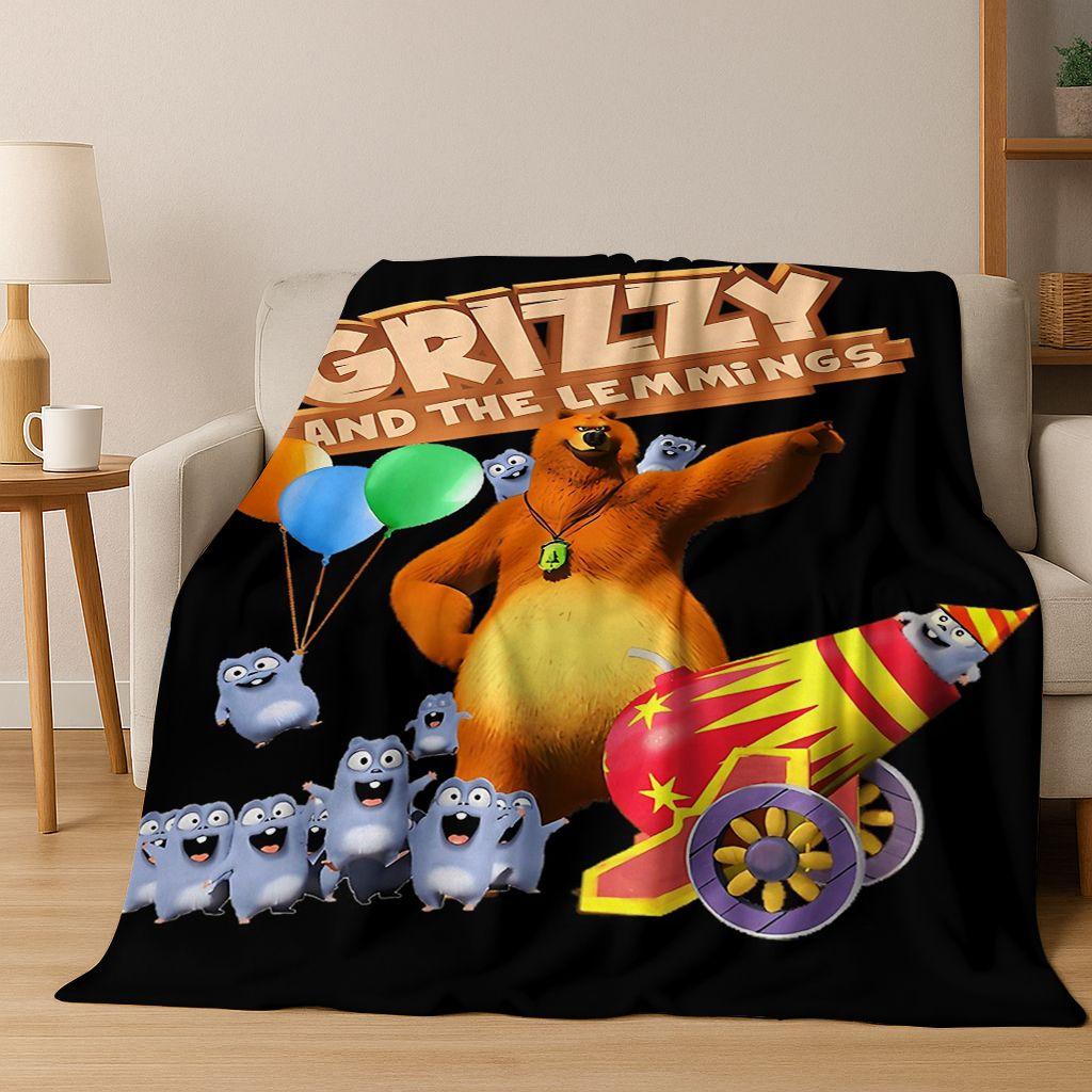 Funny Grizzy and The Lemmings Cartoon Flannel Blanket Soft Warm Throw Blanket for Bed Bedroom Room Living Room Travel Picnic Kid 75x90cm
Funny Grizzy and The Lemmings Cartoon Flannel Blanket Soft Warm Throw Blanket for Bed Bedroom Room Living Room Travel Picnic Kid 75x90cm