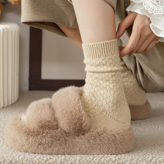 Yousheng 6 Pairs Floor Socks Autumn Winter Solid Color Thickened Warm Socks High Tube Basic Design Knitting Socks
Yousheng 6 Pairs Floor Socks Autumn Winter Solid Color Thickened Warm Socks High Tube Basic Design Knitting Socks