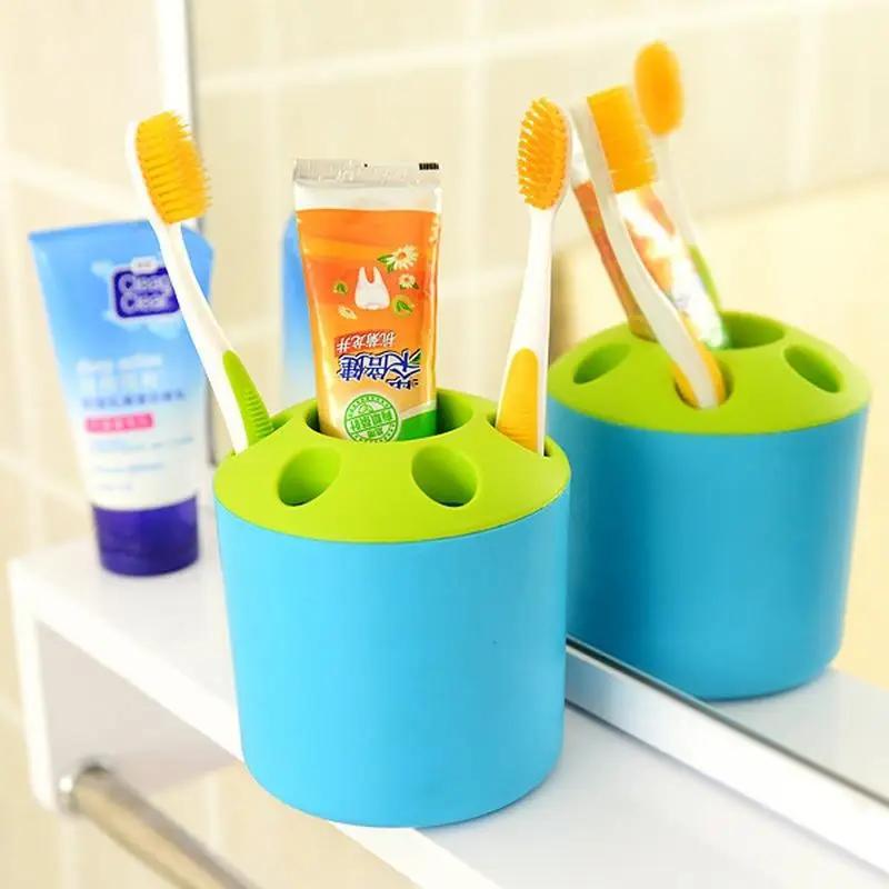 Creative candy-colored porous toothpaste, toothbrush holder Desktop Multifunction pen holder Shelves
Creative candy-colored porous toothpaste, toothbrush holder Desktop Multifunction pen holder Shelves